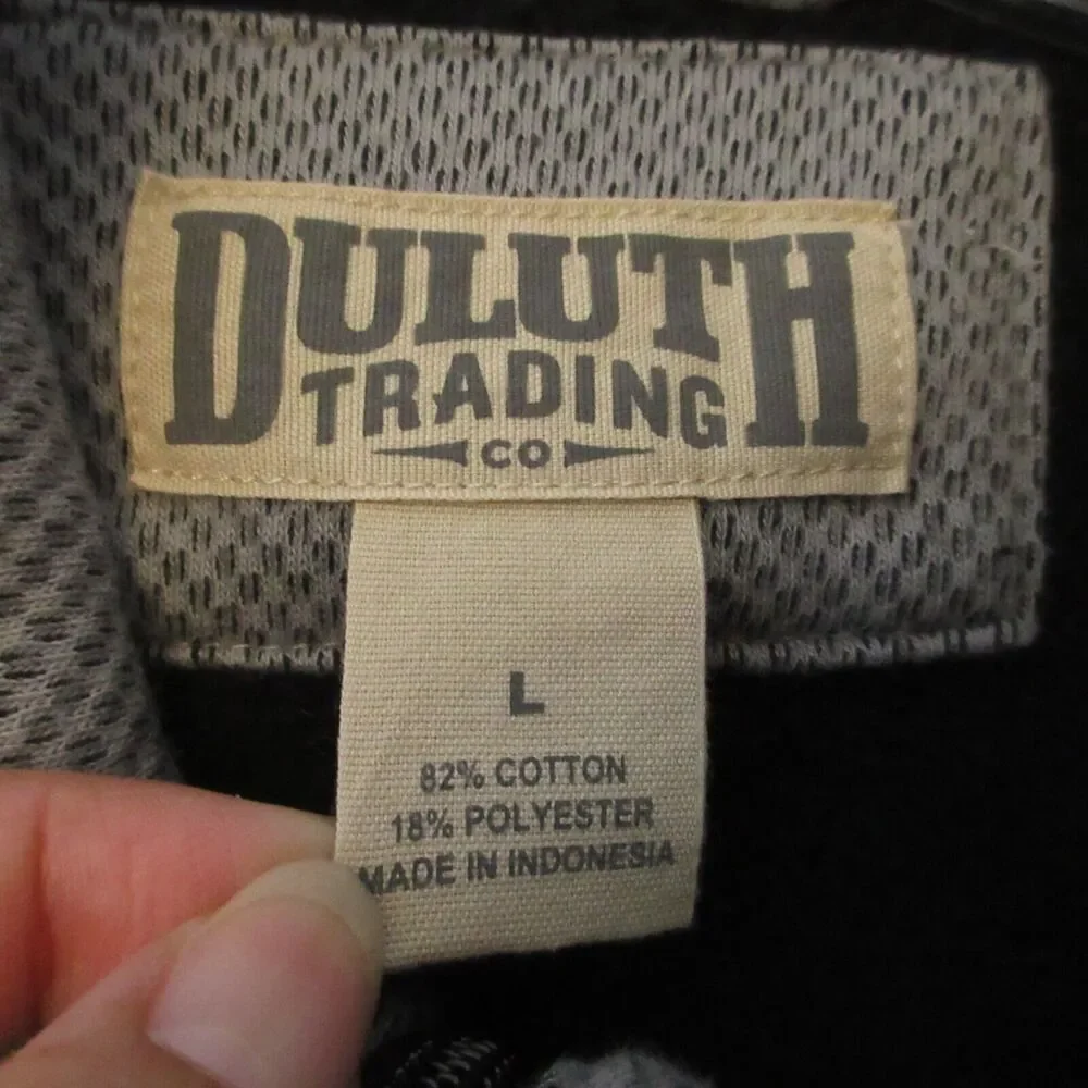 Duluth Trading Co Vest Men Large Gray Fleece Chest Pocket‎ Outdoor Camp Casual